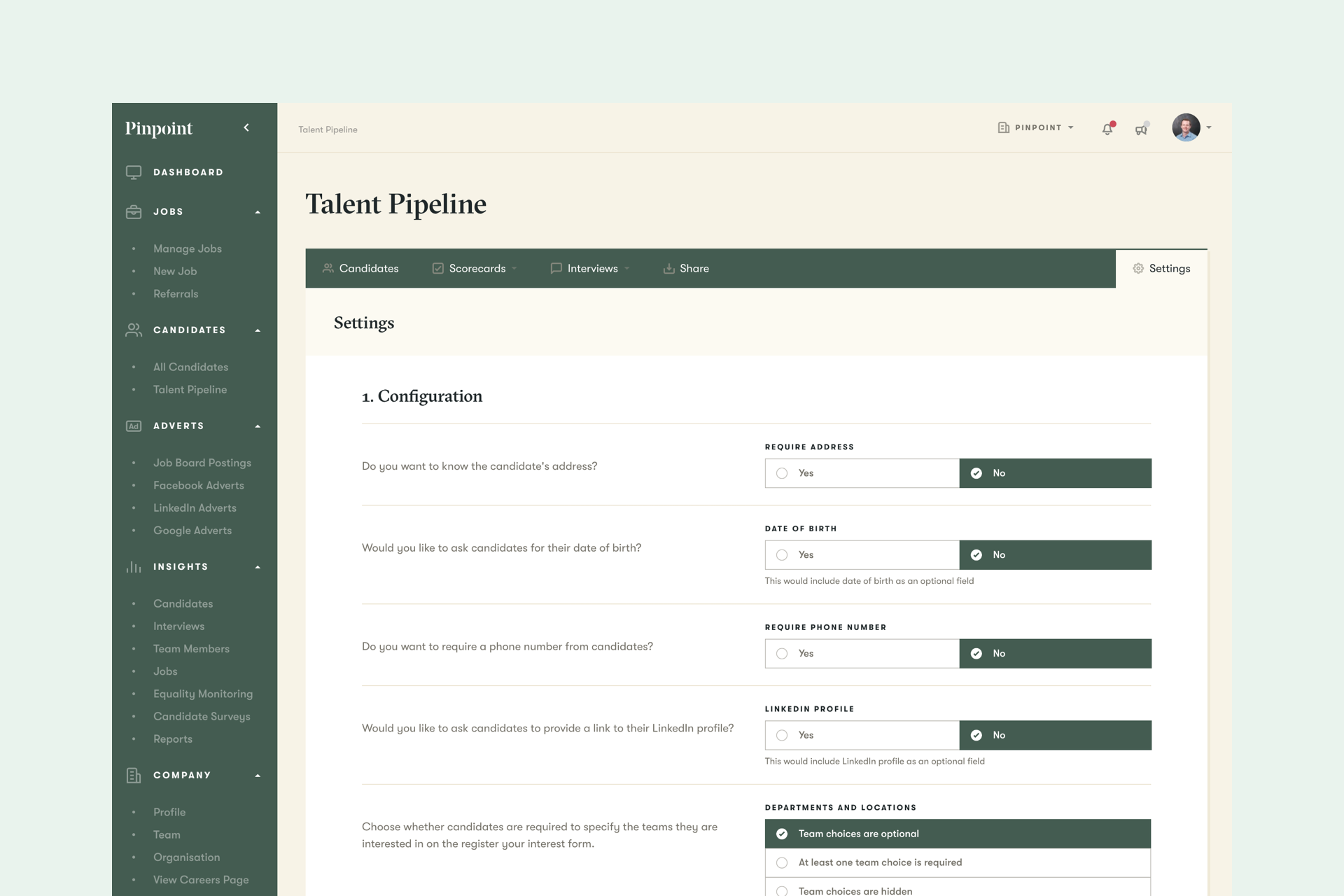 Talent Pipeline Form